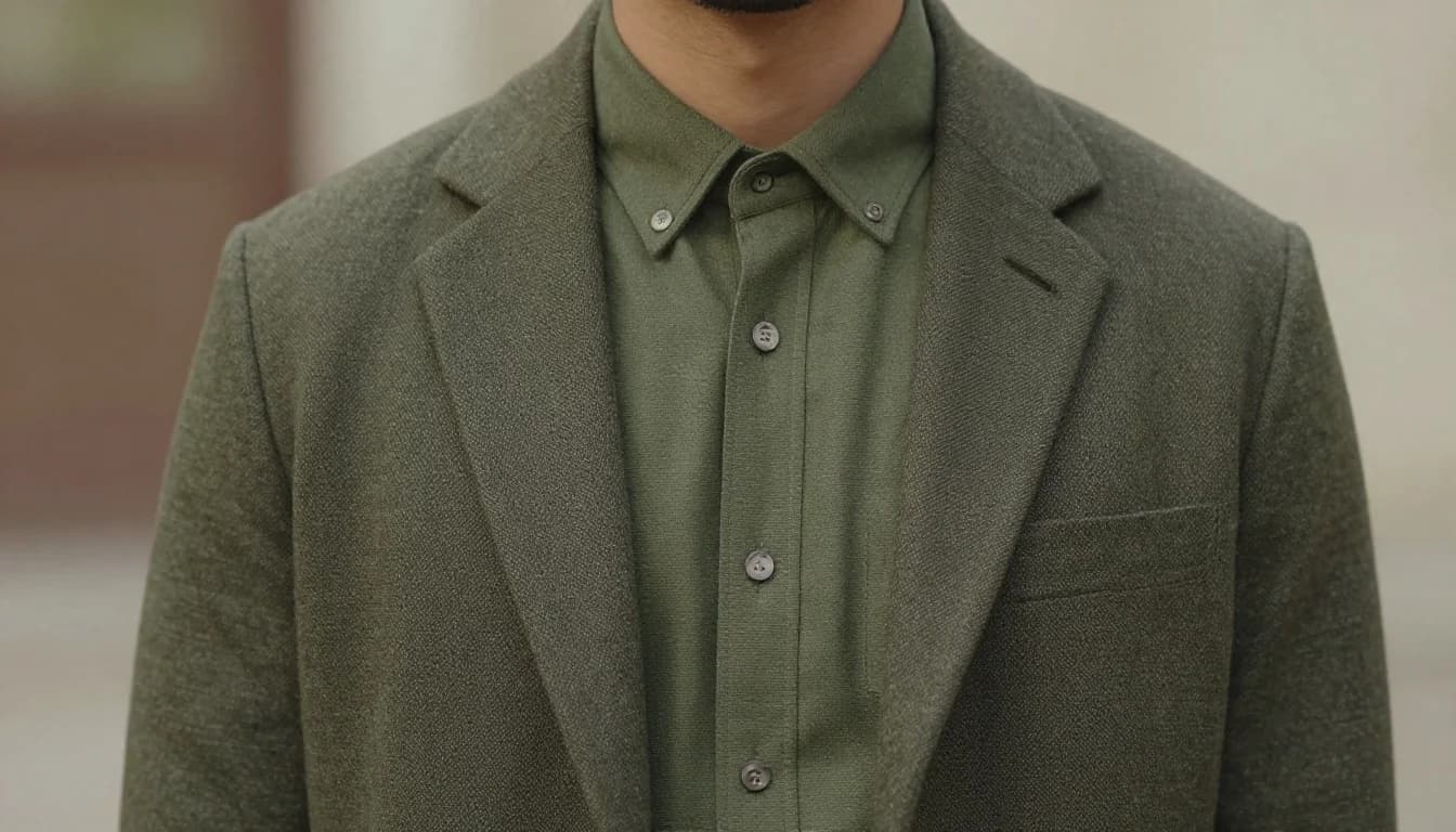 Wearing Wool with Olive Skin