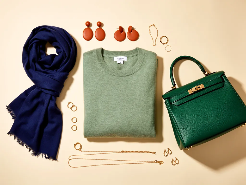 Cool colors that go with green including navy, lavender, and pink combinations