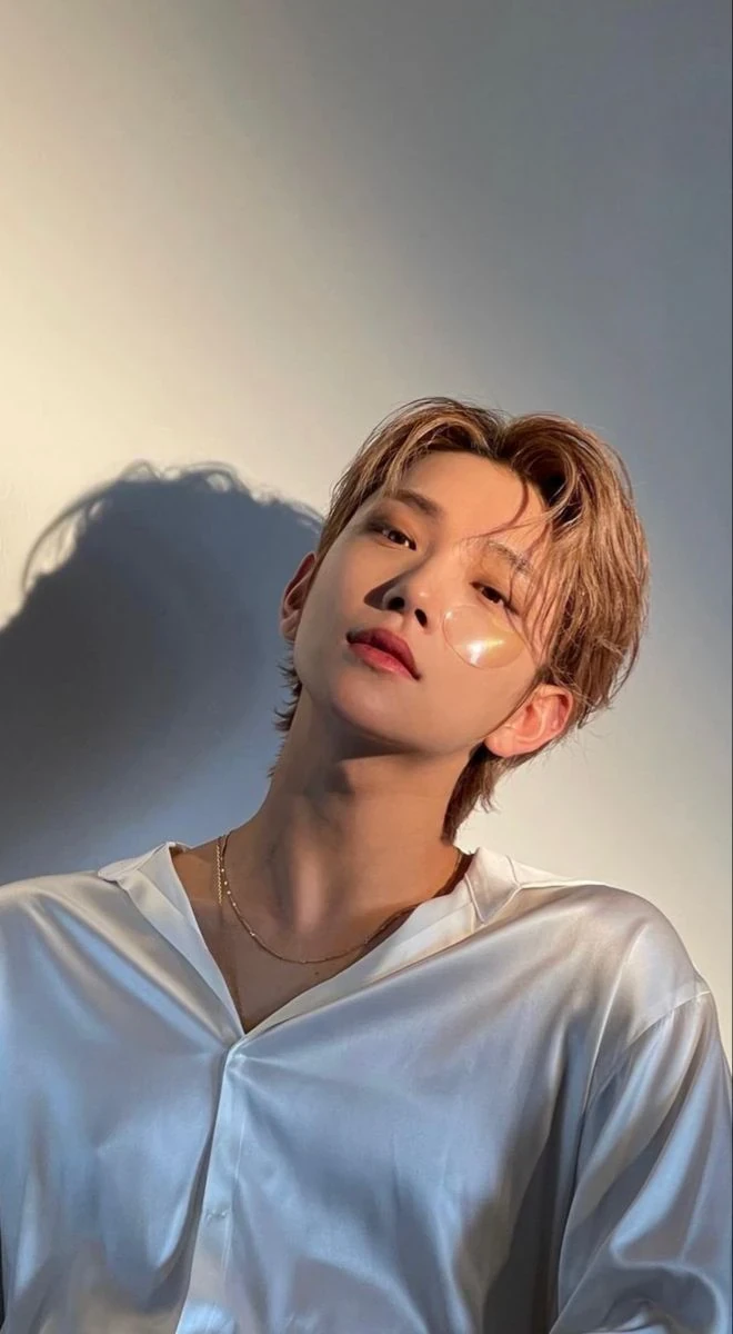 Editorial gallery of Joshua (SEVENTEEN) styled in soft summer outfits blending dusty mauve, mist blue, and slate neutrals, highlighting heather gray, dusty mauve, mist blue, slate green, and antique silver.