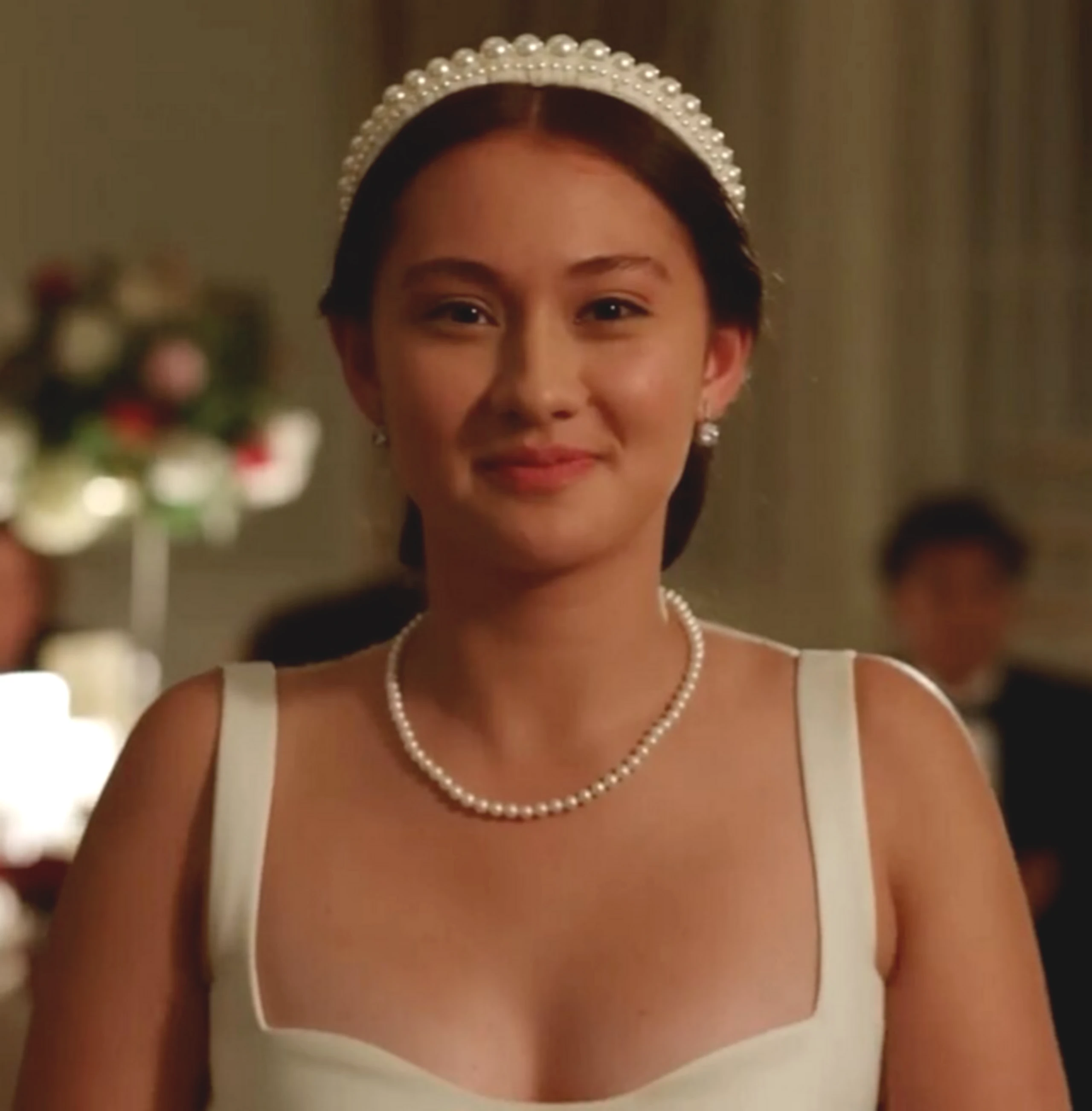 Editorial gallery of Lola Tung styled in light summer outfits blending powder blues, lilac, and silvery neutrals, highlighting sea glass, dusk lavender, petal pink, periwinkle, and pale aqua.